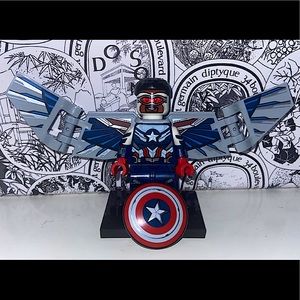 Anthony Mackie lego figure Captain America.